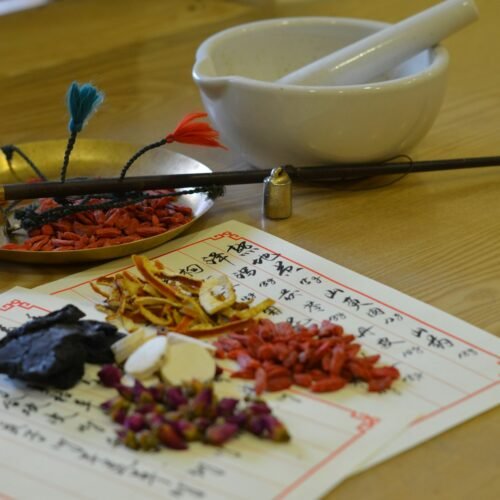 A small bowl of freshly decocted herbal medicine